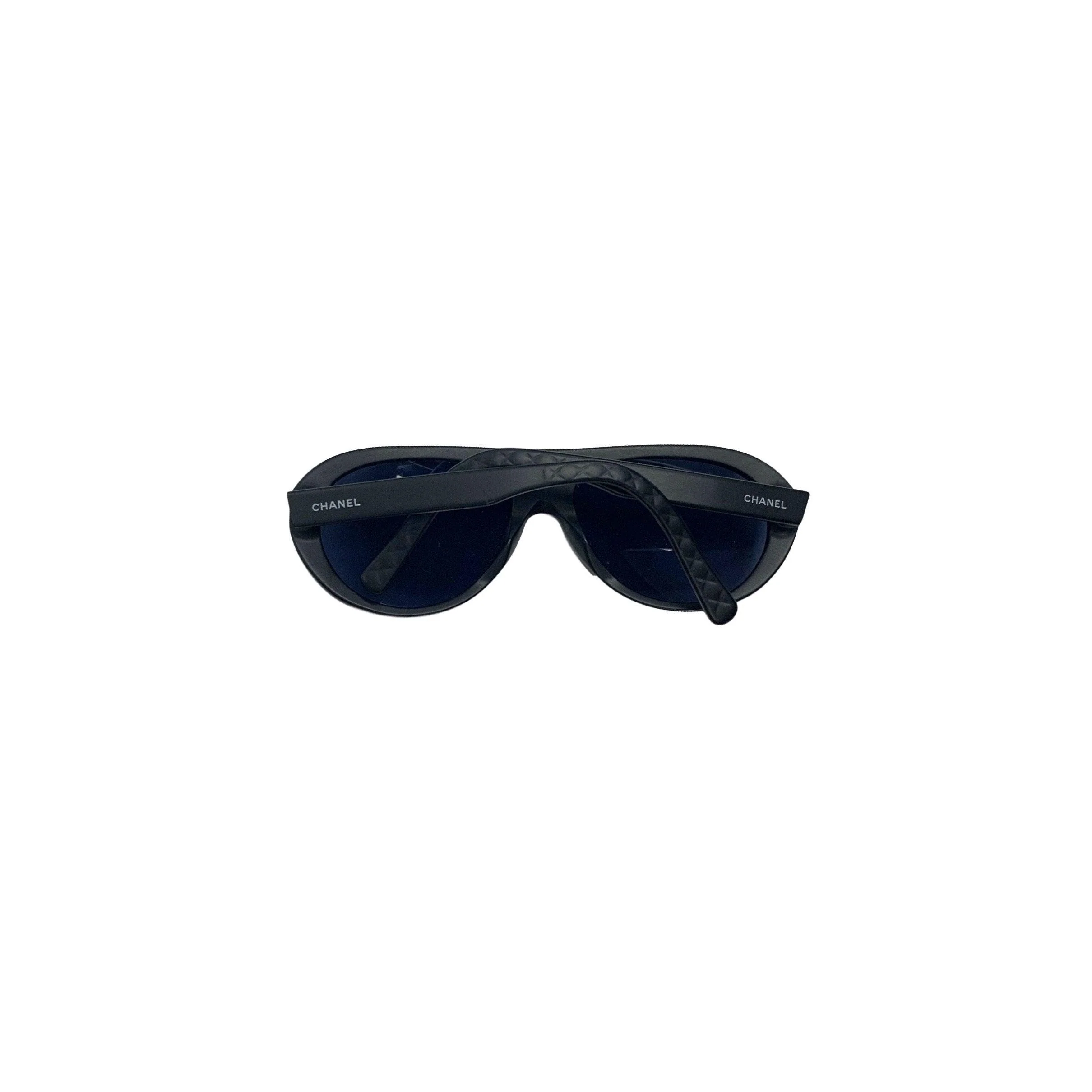 Chanel Black Logo Aviators - Image 4