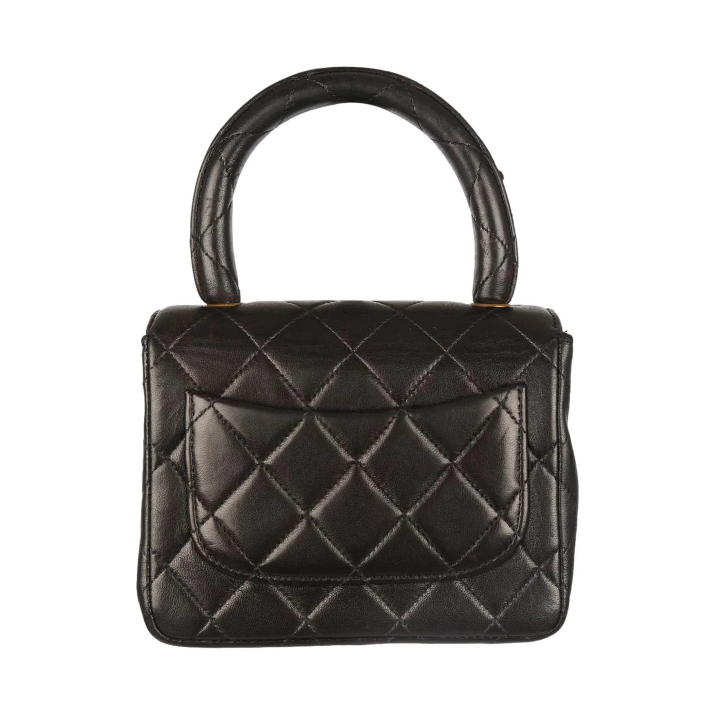 Chanel Dark Brown Mini Top Handle Bag - Image 3