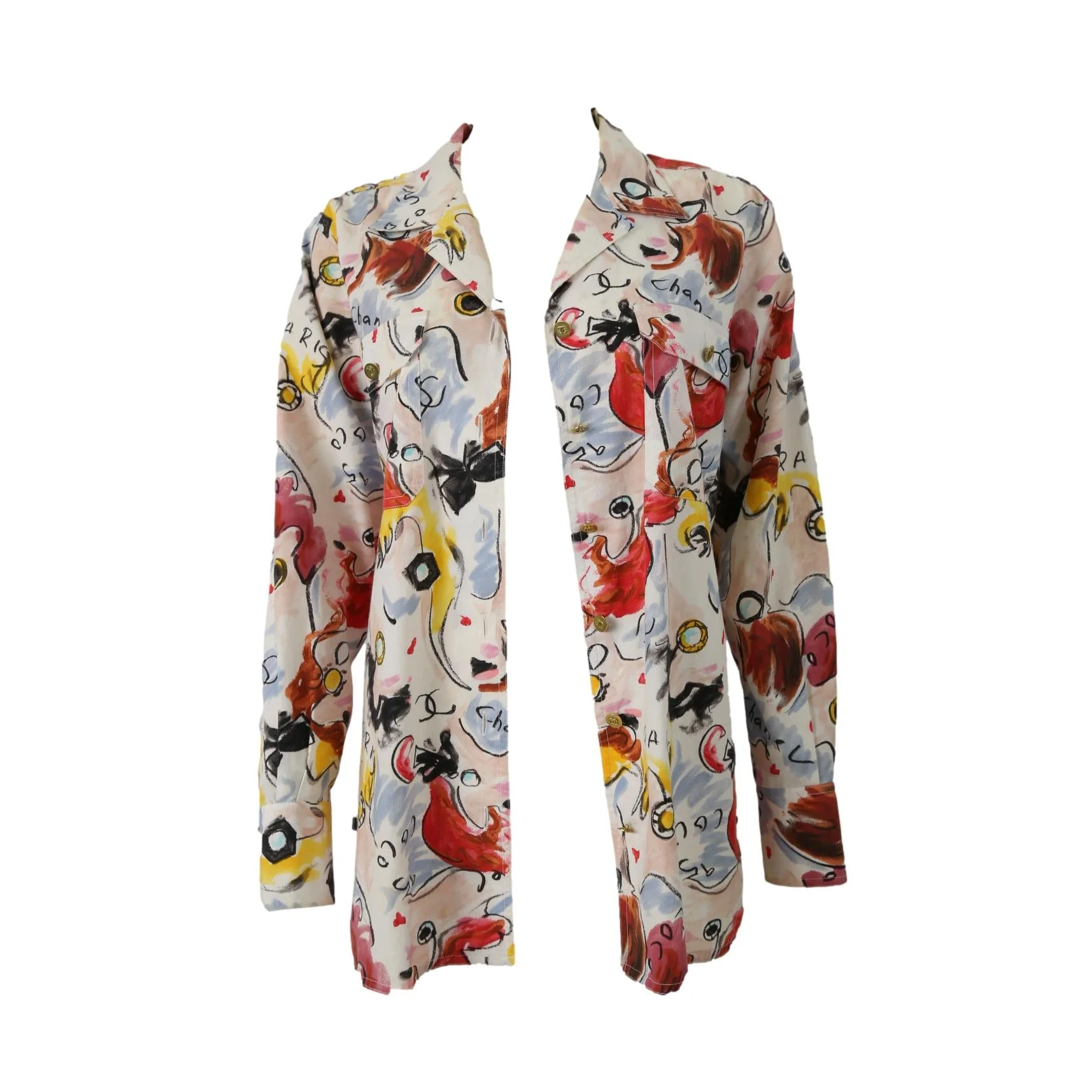 Chanel Multicolor Print Short Set - Image 4
