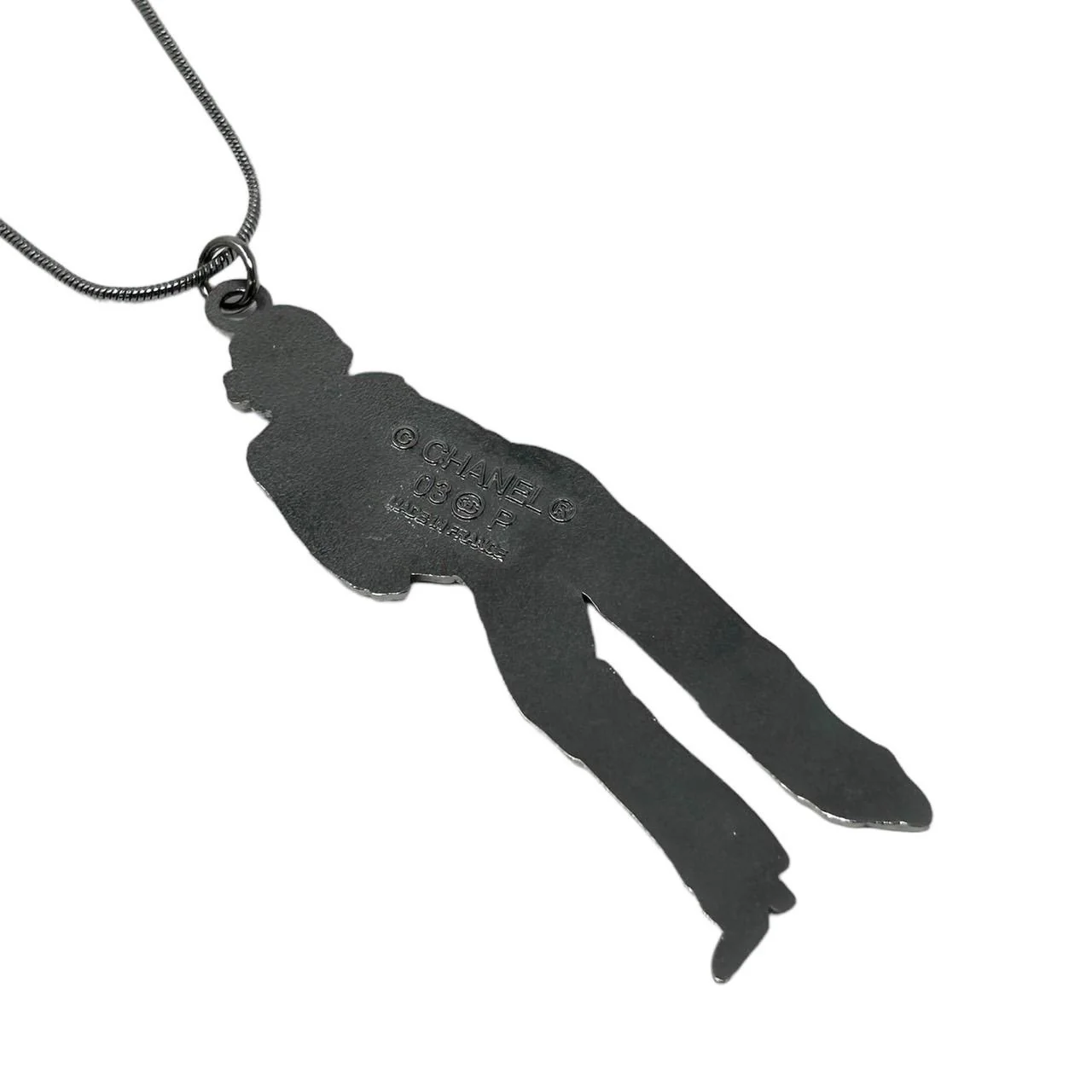 Chanel Silver Logo Model Chain - Image 3