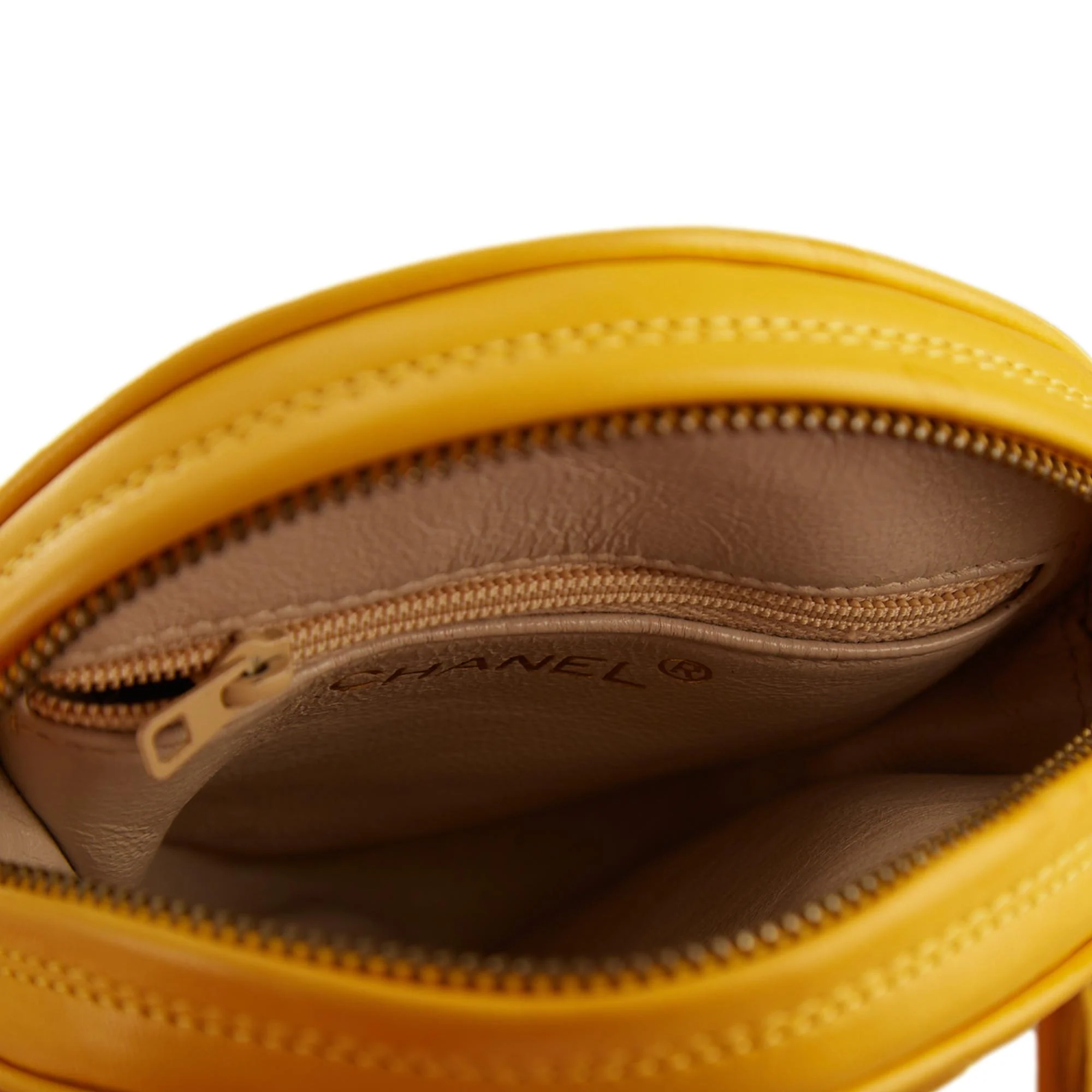 Chanel Yellow Mini Round Tassel Shoulder Bag - Image 4