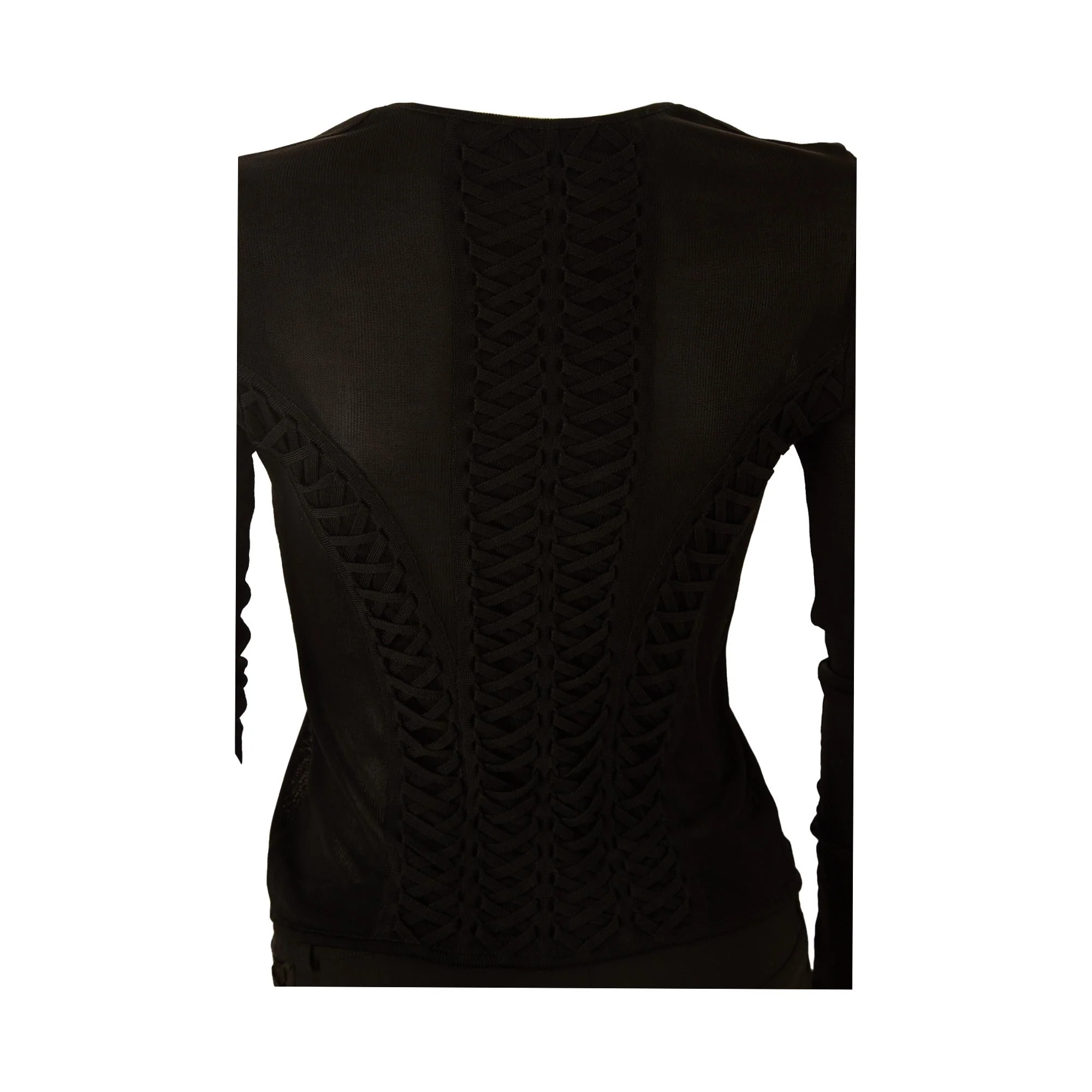 Dior Black Lace-Up Set - Image 4