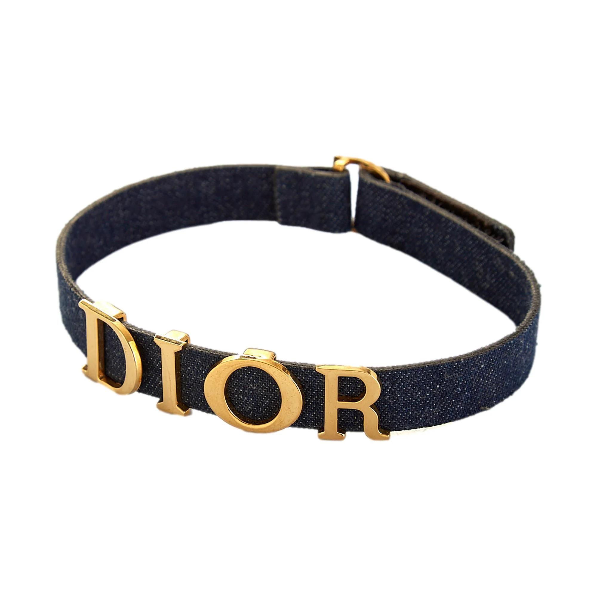Dior Denim Logo Choker - Image 3