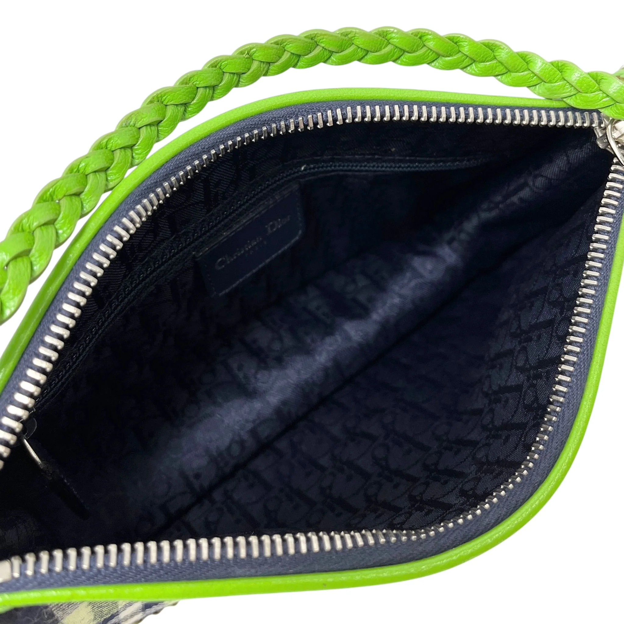 Dior Green Plaid Shoulder Bag - Image 4