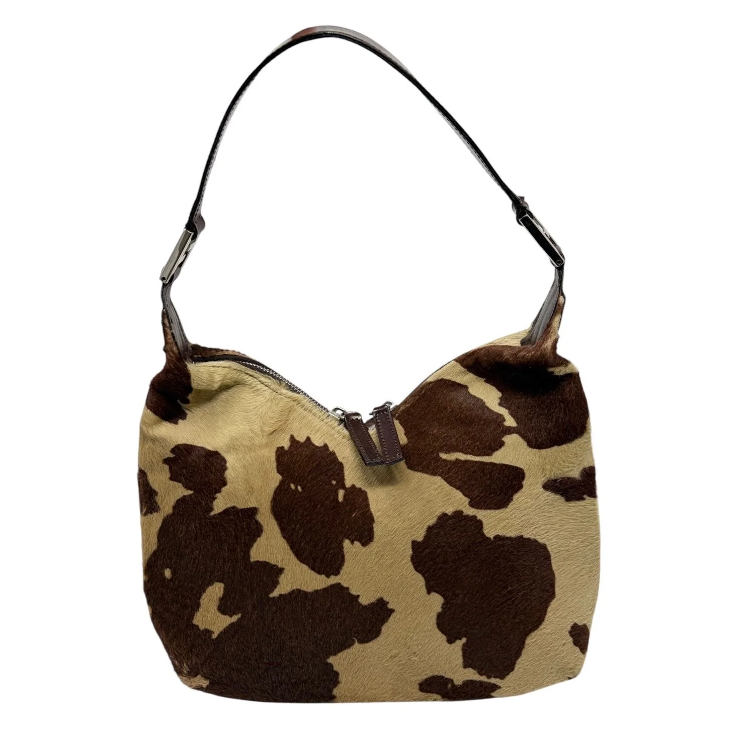 Fendi Brown Calfhair Shoulder Bag - Image 3