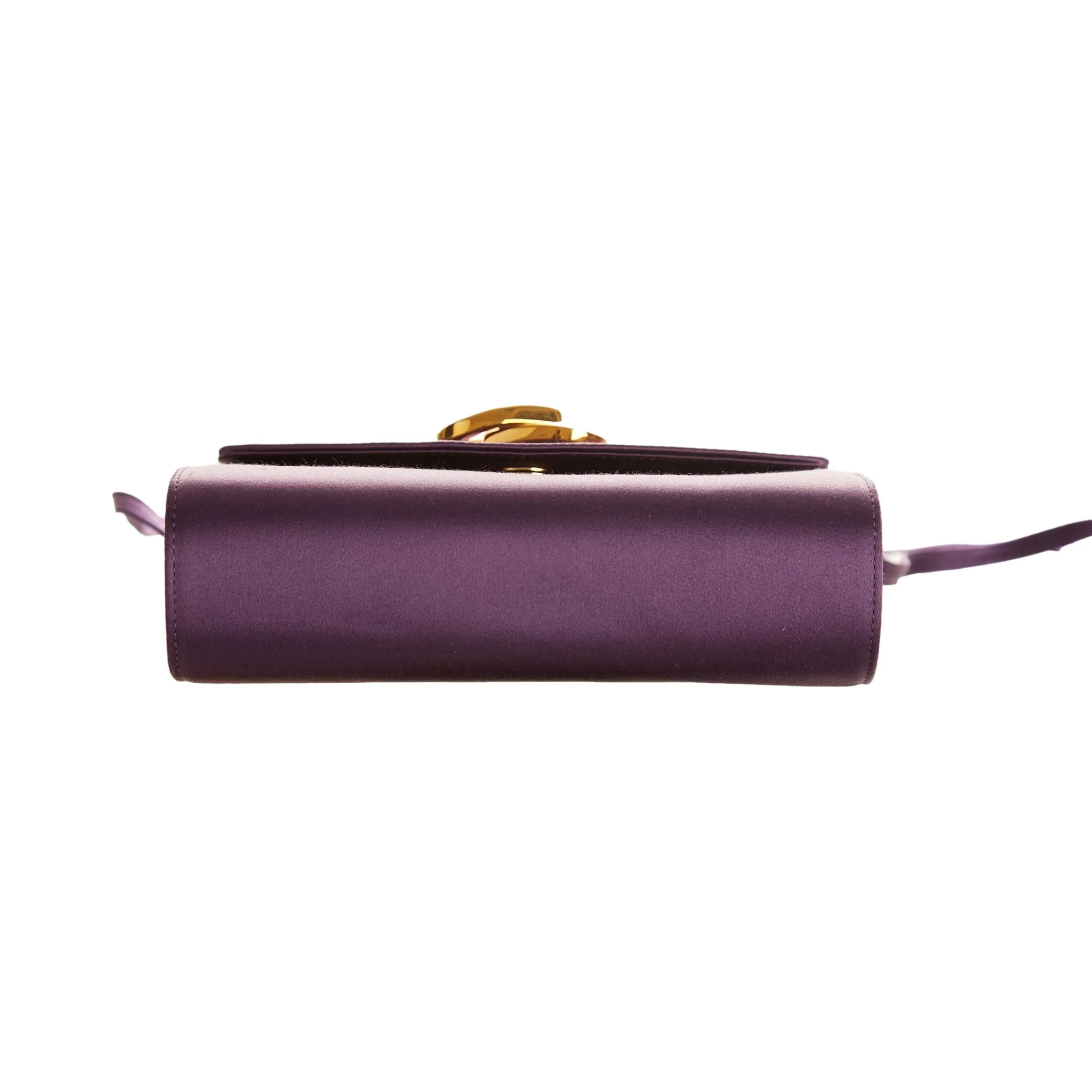 Gucci Purple Satin Shoulder Bag - Image 4