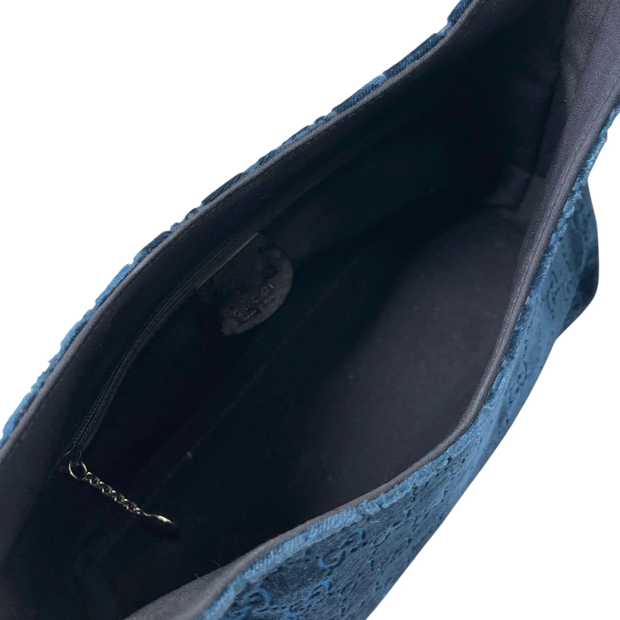 Gucci x Tom Ford Blue Velvet Shoulder Bag - Image 3