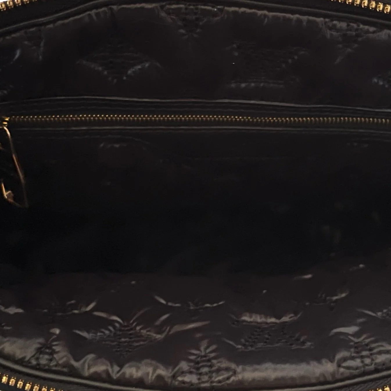 Louis Vuitton Black Monogram Kusama Vernis Top Handle Bag - Image 4