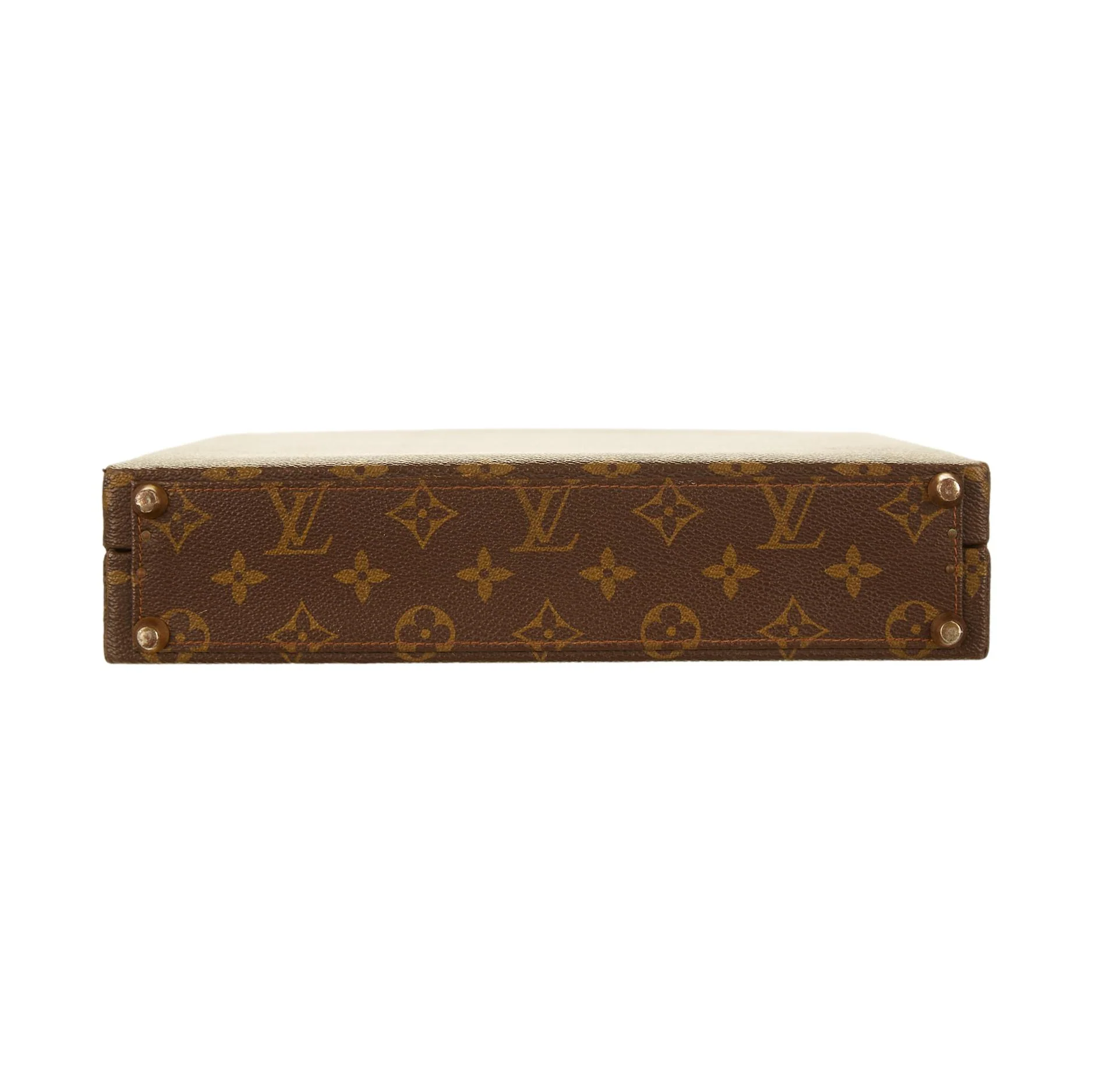 Louis Vuitton Brown Monogram Top Handle Case - Image 3