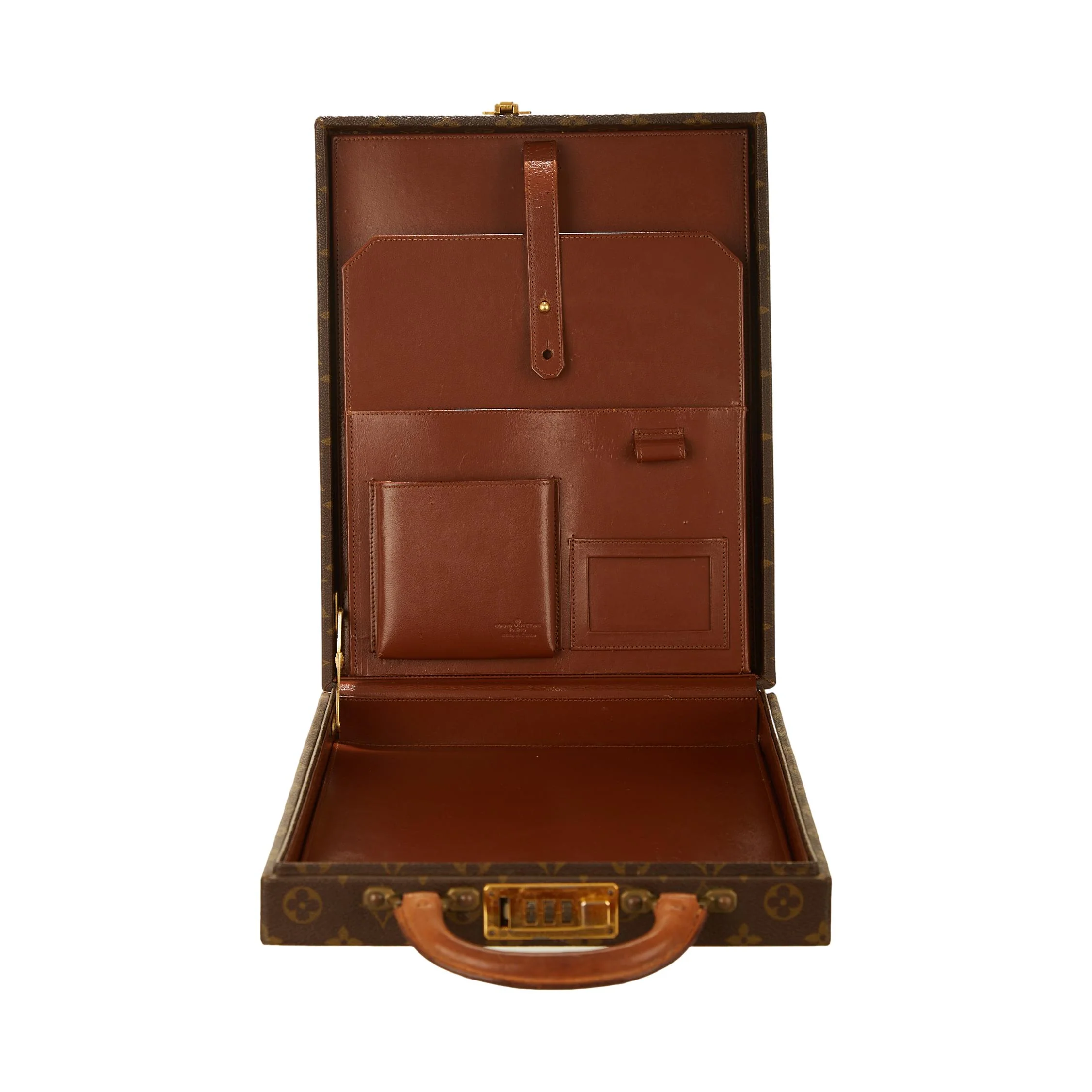Louis Vuitton Brown Monogram Top Handle Case - Image 5