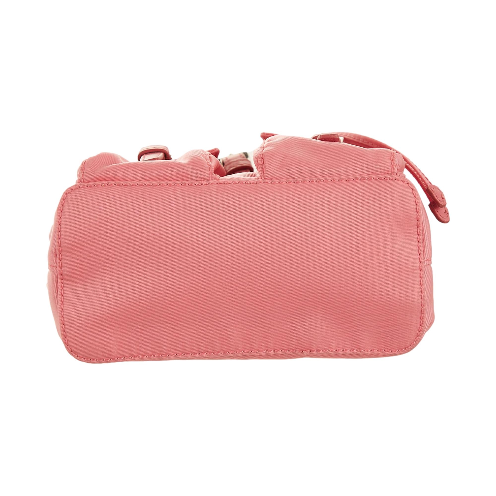 Prada Pink Mini Nylon Backpack - Image 3