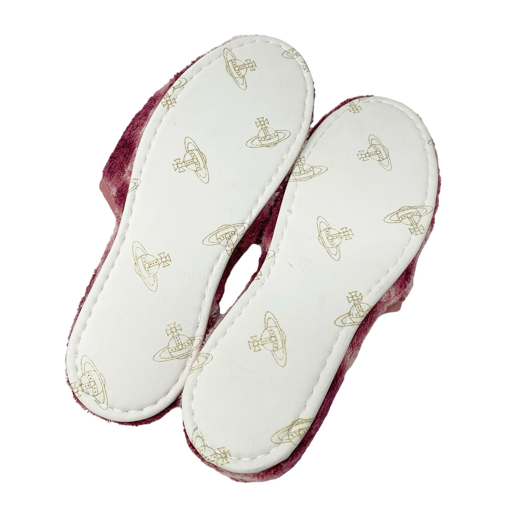 Vivienne Westwood Pink Logo Slippers - Image 4