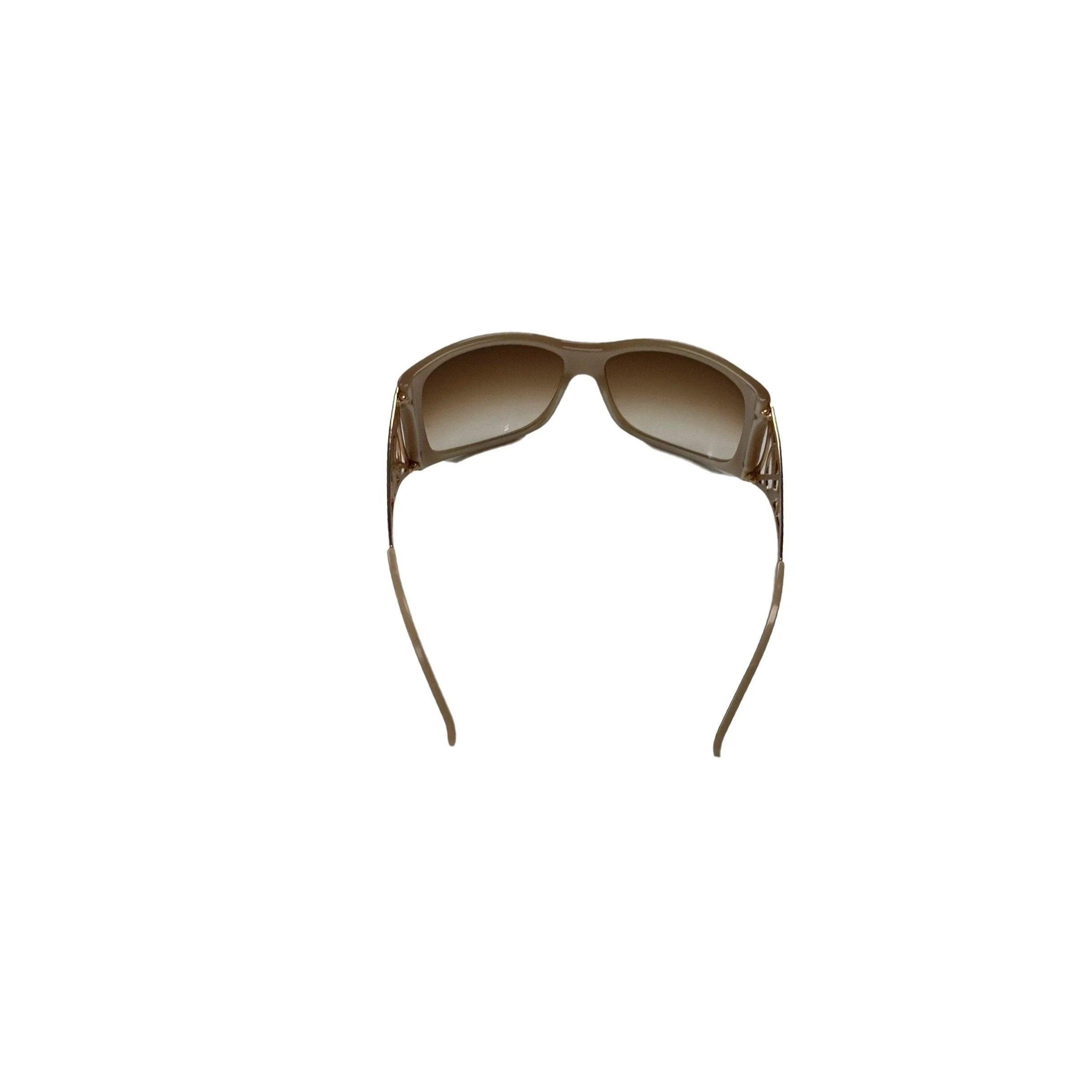 YSL Gold Rhinestone Jumbo Sunglasses - Image 3
